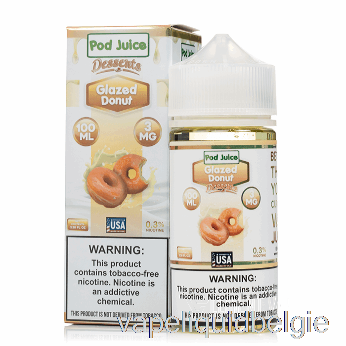 Vape Smaken Geglazuurde Donut - Peulensap - 100 Ml 0 Mg